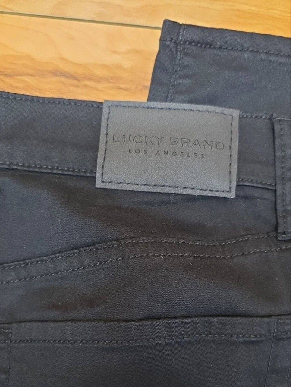 NWT Lucky Brand 121 Slim Straight Chino Style Pants Mens Black Size 32x30
